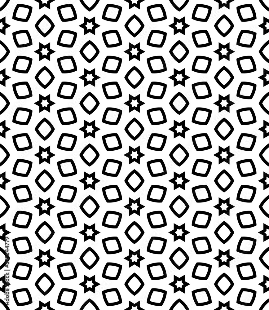 Black and white seamless abstract pattern. Background and backdrop. Grayscale ornamental design. Black and white seamless abstract pattern. Background and backdrop. Grayscale ornamental design.