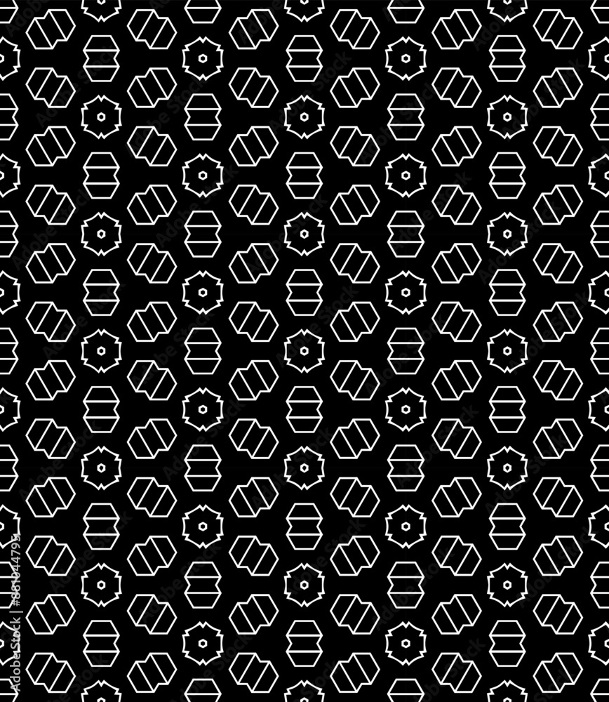 Black and white seamless abstract pattern. Background and backdrop. Grayscale ornamental design. Black and white seamless abstract pattern. Background and backdrop. Grayscale ornamental design.