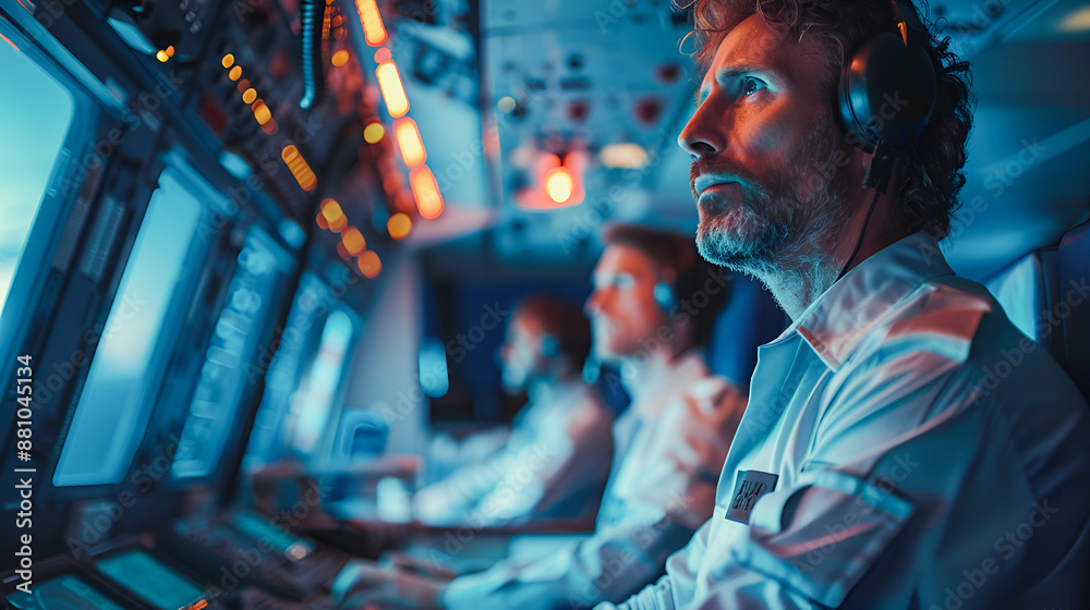 Concentrated Focus: Air Traffic Controllers at Work
