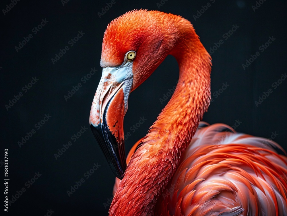 Obraz premium Majestic Flamingo in Vibrant Plumage