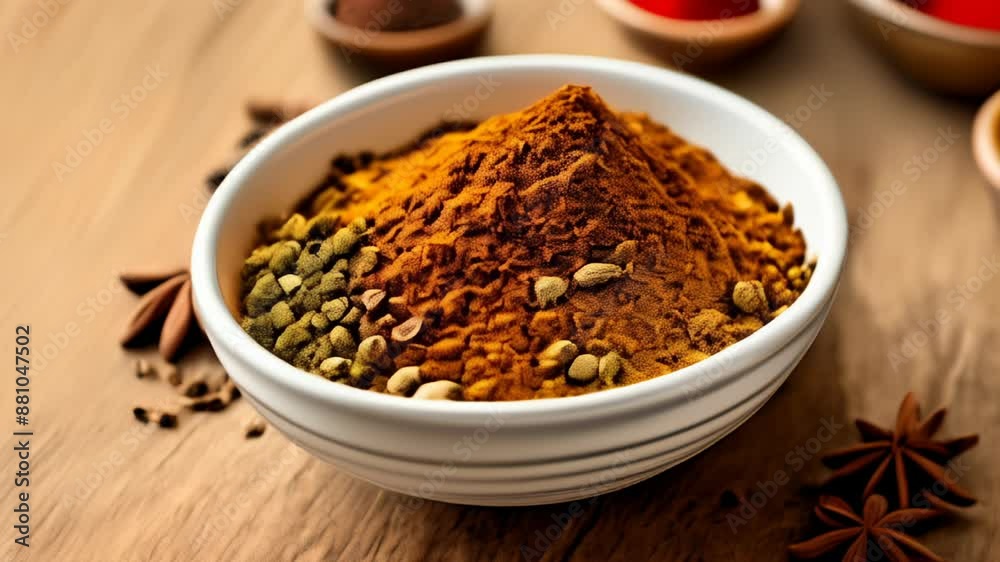 Aromatic spices in a bowl ready to enhance your culinary creations Aromatic spices in a bowl ready to enhance your culinary creations