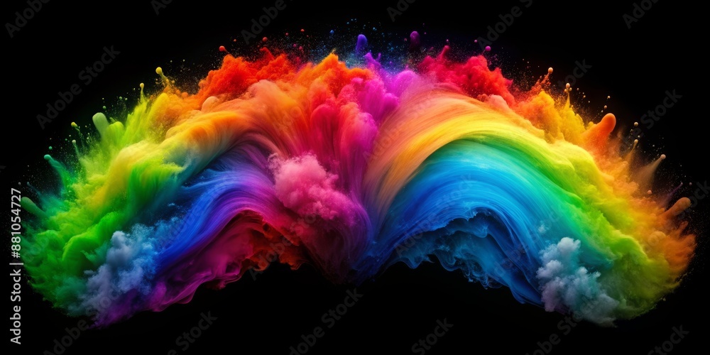 Rainbow Explosion Abstract Colorful Ink Powder, Black Background, Dynamic, Liquid Art , abstract, liquid, colorful Rainbow Explosion Abstract Colorful Ink Powder, Black Background, Dynamic, Liquid Art , abstract, liquid, colorful