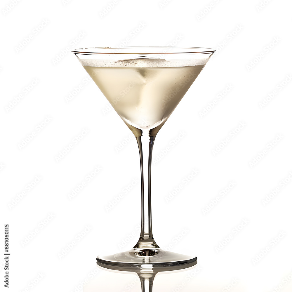 Martini glass isolated on a white background Martini glass isolated on a white background