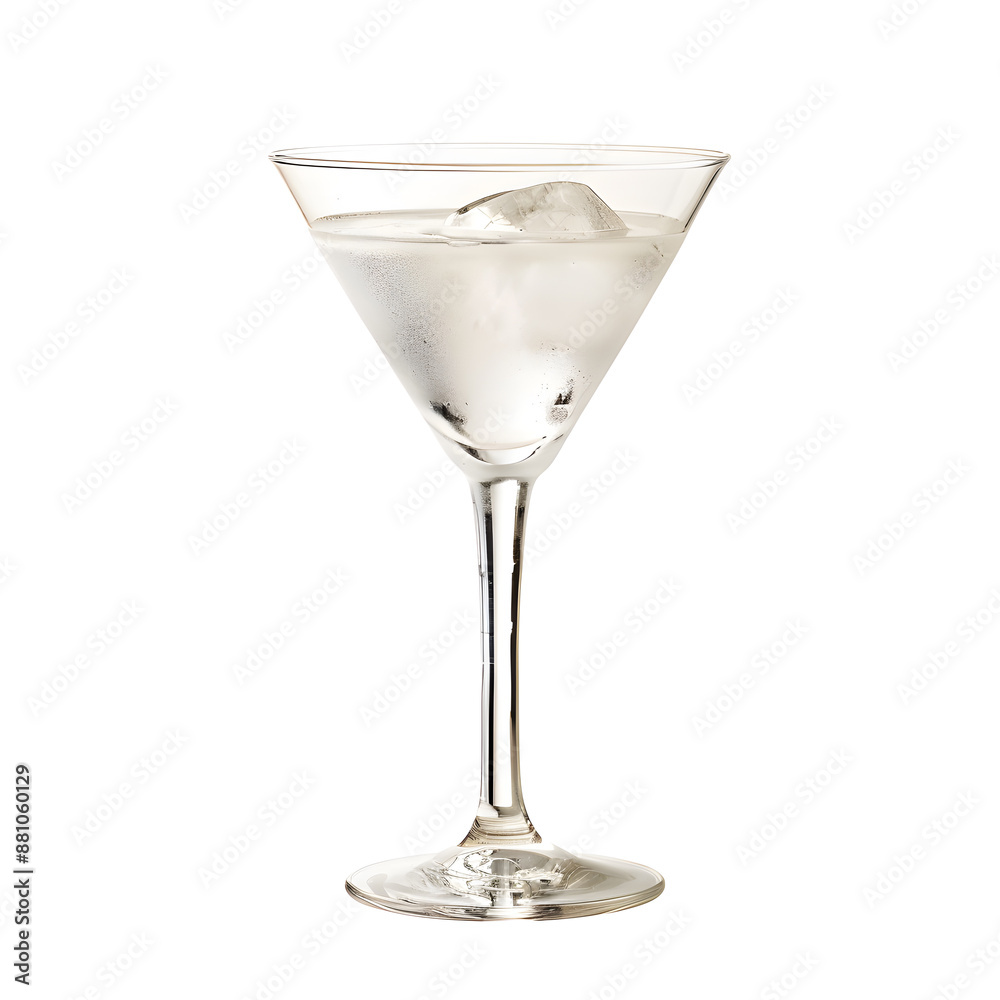 Martini glass isolated on a white background Martini glass isolated on a white background