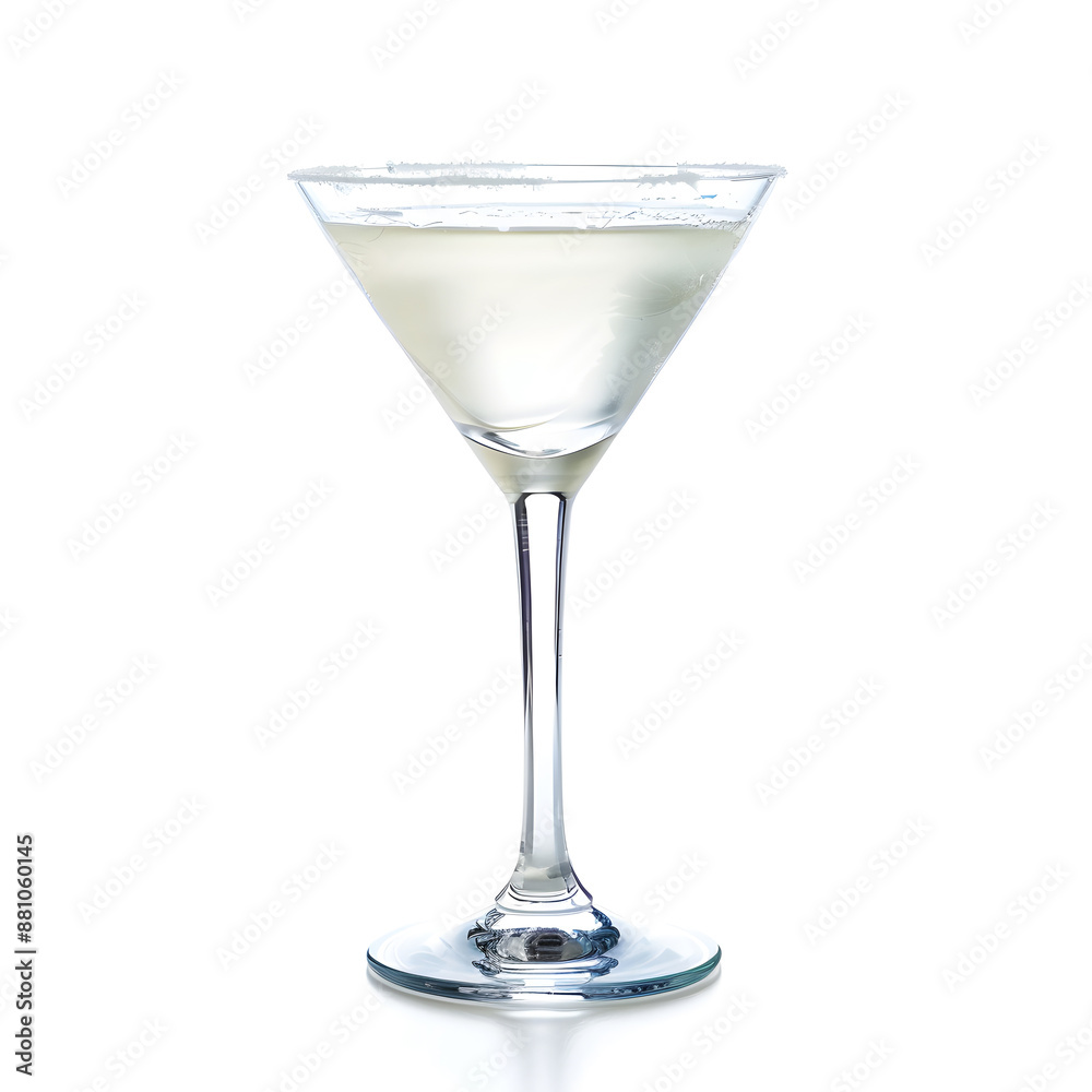 Martini glass isolated on a white background Martini glass isolated on a white background