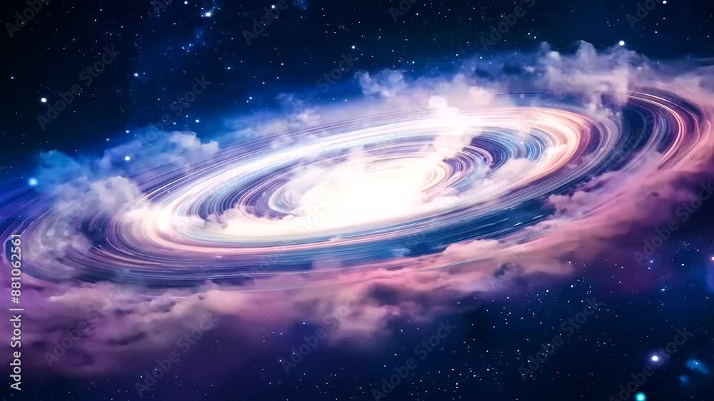 celestial dance of space scene with swirling galaxy, nebula celestial dance of space scene with swirling galaxy, nebula