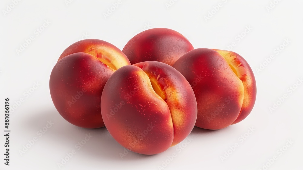 nectarines close up flat design front view fruit display summer market theme 3D render Split-complementary color scheme, realistic photo, cinematography, hyper realistic nectarines close up flat design front view fruit display summer market theme 3D render Split-complementary color scheme, realistic photo, cinematography, hyper realistic