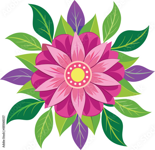 illustration of a pink flower