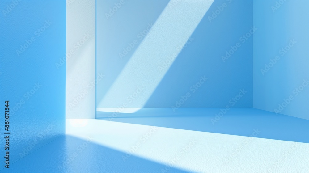 Fototapeta premium blue concept for product presentation, background