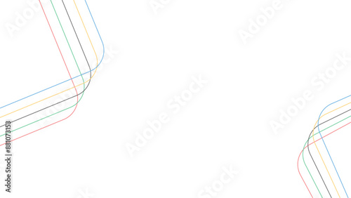 Colored olympic games background. rainbow wave isolated - vector 