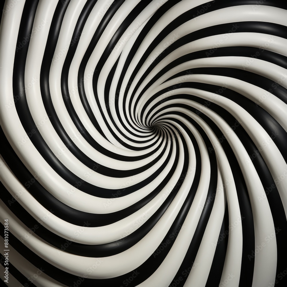 Abstract Black and White Swirling Pattern Abstract Black and White Swirling Pattern