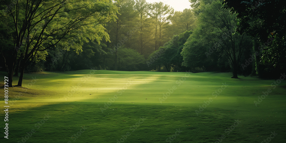 Fototapeta premium Photo Real Golf Course Green