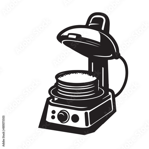 Pancake maker silhouette