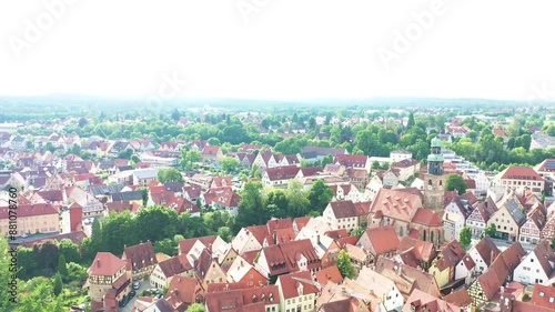 Luftbild von Lauf an der Pegnitz mit Blick auf die historische Altstadt. Lauf an der Pegnitz, Mittelfranken, Bayern, Deutschland. photo