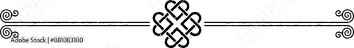 Double Lines and Celtic Heart Logo Header