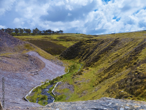 a scenic landscape in a village photo