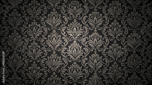 black dark elegant seamless pattern in retro style, style, seamless, retro, black