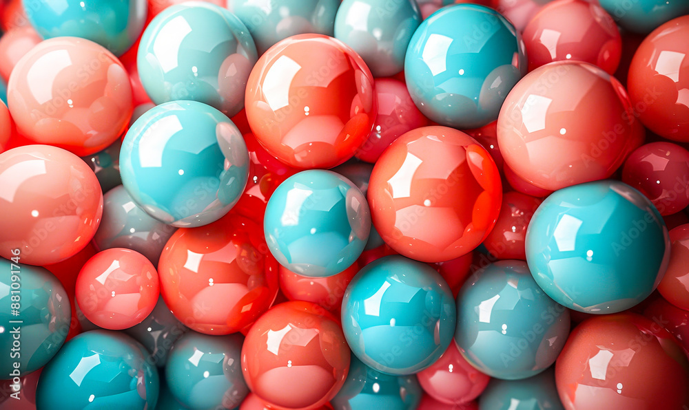 Vibrant 3D Render of Colorful Party Background with Coral, Pink, and Aqua Balloons for Festive Celebrations and Event Decorations Vibrant 3D Render of Colorful Party Background with Coral, Pink, and Aqua Balloons for Festive Celebrations and Event Decorations