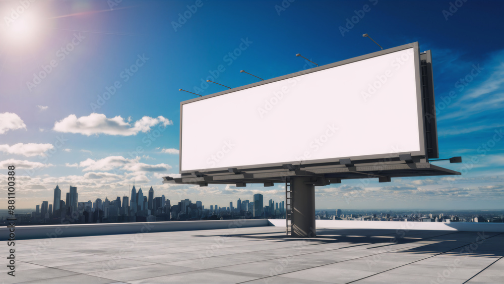 blank billboard on blue sky blank billboard on blue sky
