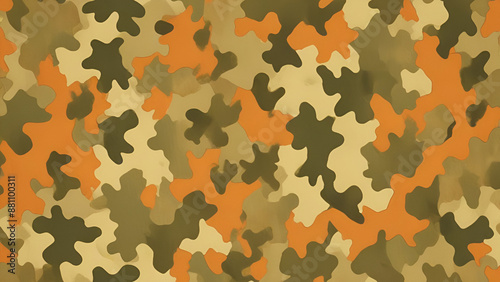 War camouflage seamless texture, 16:9, with copyspace, 300 dpi