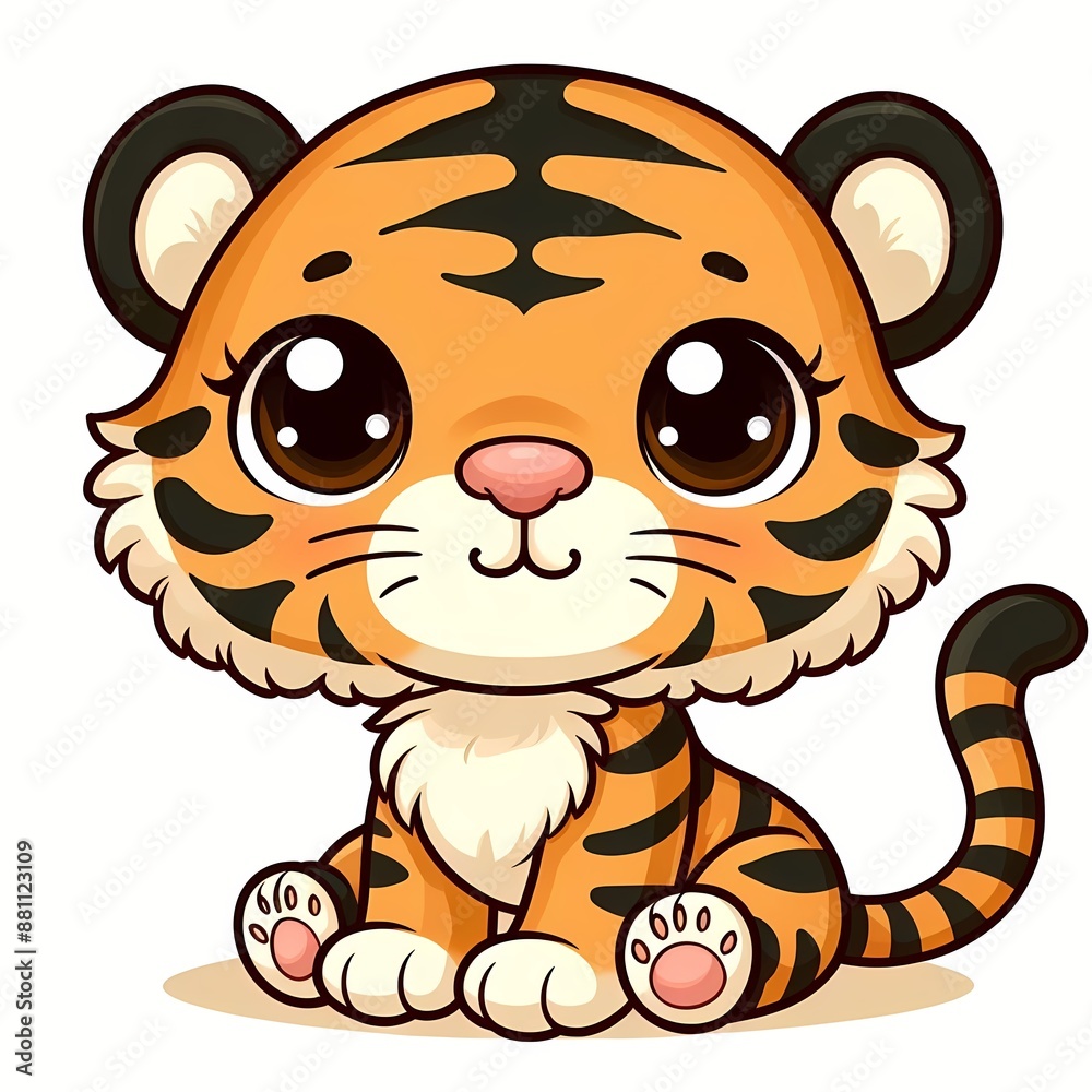 cute tiger cartoon vector icon illustration cute tiger cartoon vector icon illustration