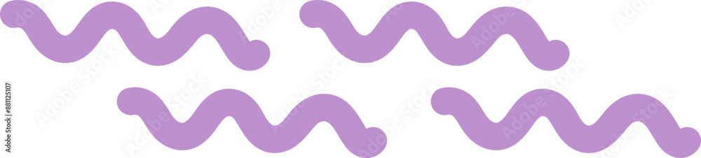 Wiggly Lines Vector Graphic Illustration Wiggly Lines Vector Graphic Illustration