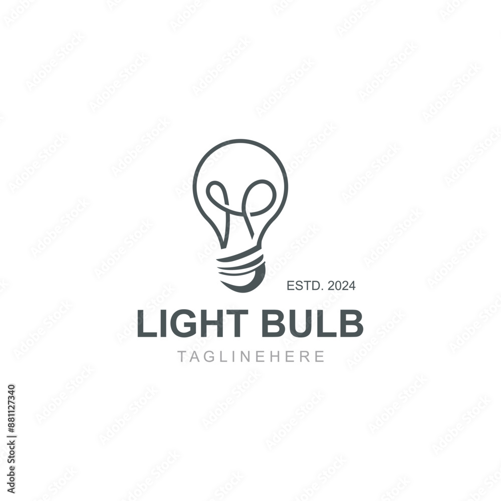 Light bulb creative lamp logo icon and business design bulb digital technology smart idea template Light bulb creative lamp logo icon and business design bulb digital technology smart idea template