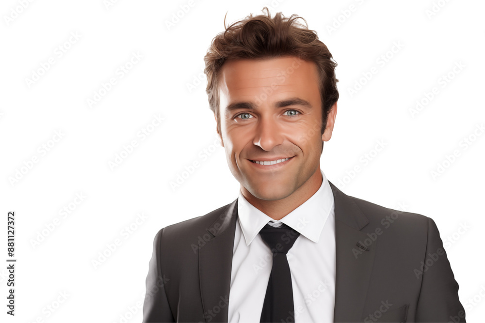 European businessman smiling on transparent background. World of work. American country. American men. Recruitment. Job offer. Image for graphic designer. America. European. French. European businessman smiling on transparent background. World of work. American country. American men. Recruitment. Job offer. Image for graphic designer. America. European. French.