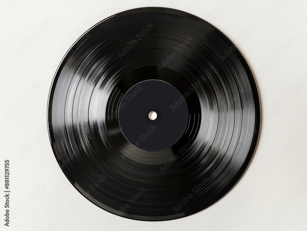 Black Vinyl Record Black Vinyl Record