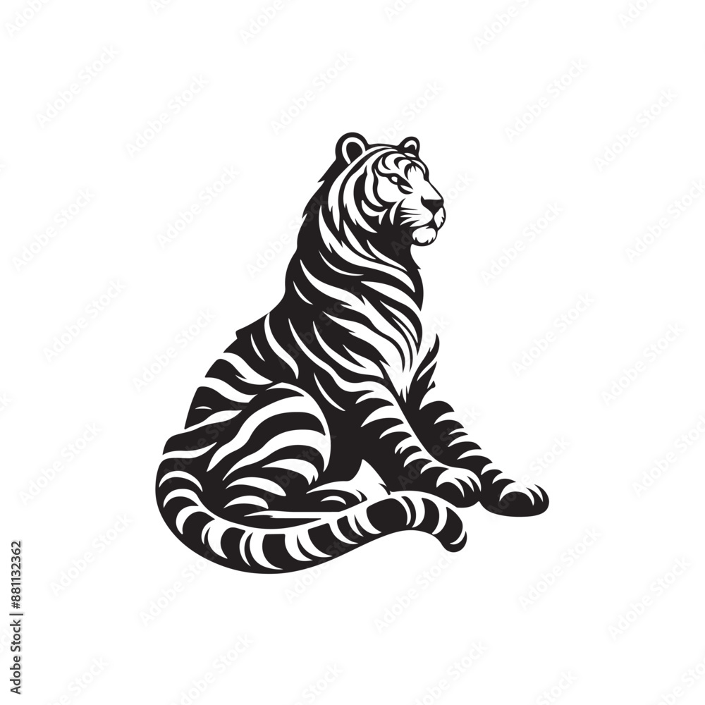 Naklejka premium tiger illustration