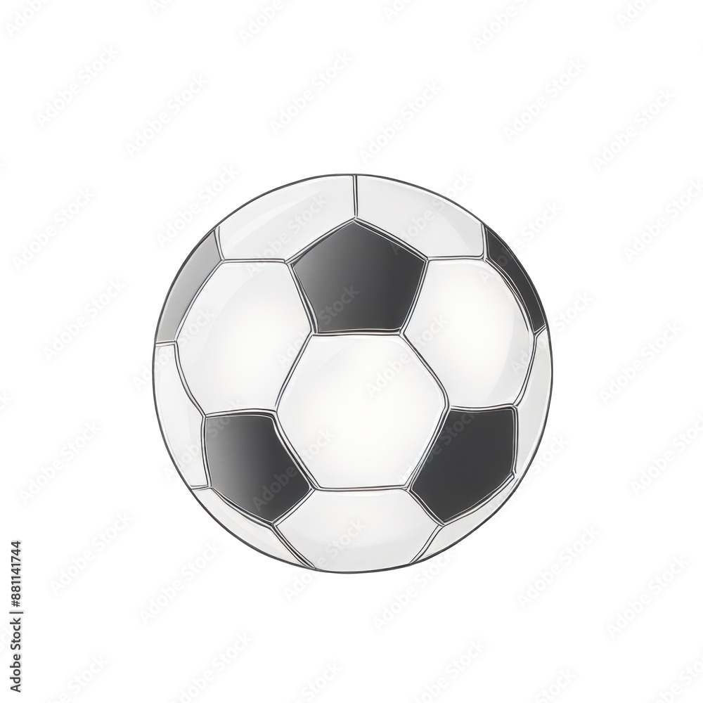 Naklejka premium Football soccer logo illustration png