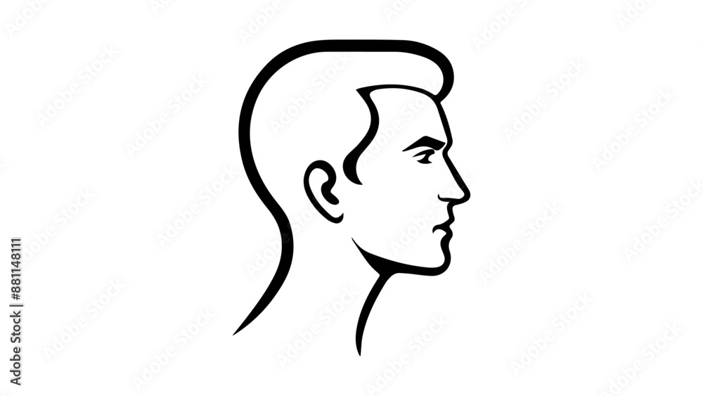 silhouette of a person, profile outline of a person in vector silhouette of a person, profile outline of a person in vector