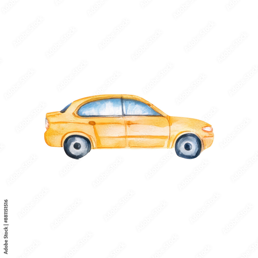 Car illustration drawing design
