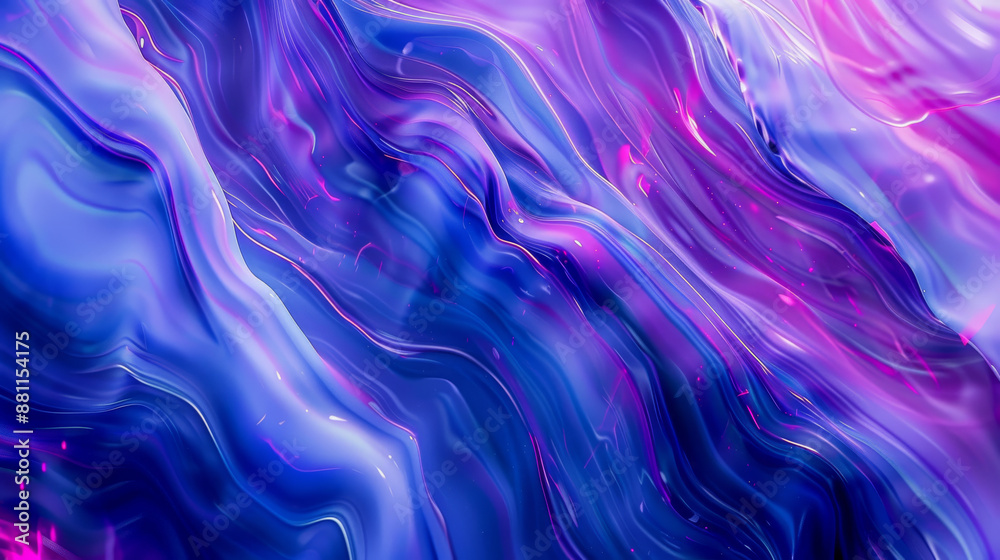 Vivid violet and blue colors blend together in a modern background. Swirling liquid-like waves create a dynamic effect. Vivid violet and blue colors blend together in a modern background. Swirling liquid-like waves create a dynamic effect.