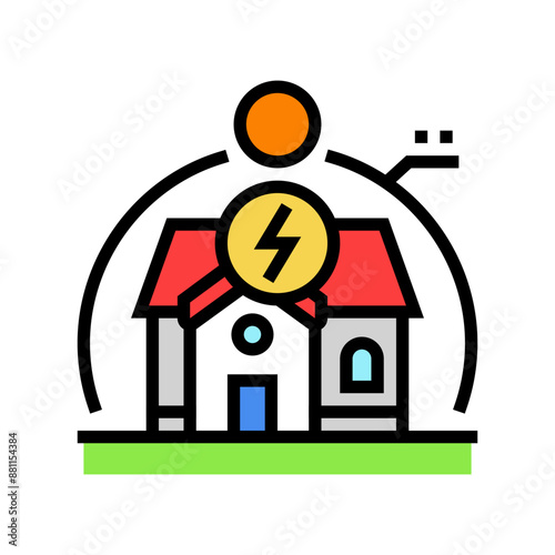 energy modeling audit color icon vector. energy modeling audit sign. isolated symbol illustration