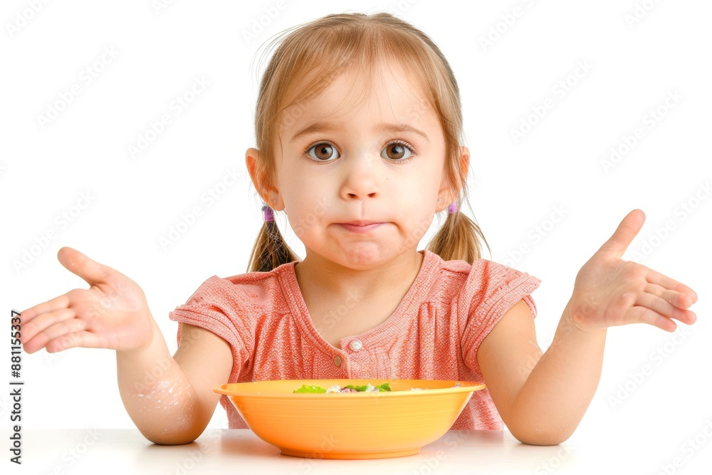 Playful child adorable expression shows curiosity meal. Expression of curiosity and charm from toddler table. Adorable gestures and anticipation family dining time. Playful child adorable expression shows curiosity meal. Expression of curiosity and charm from toddler table. Adorable gestures and anticipation family dining time.