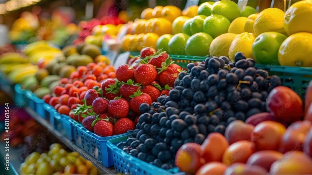Vibrant bokeh effect at farmers market with fresh fruits and colorful drinks. Concept Farmers Market Photography, Bokeh Photography, Fresh Fruits, Colorful Drinks, Vibrant Atmosphere Vibrant bokeh effect at farmers market with fresh fruits and colorful drinks. Concept Farmers Market Photography, Bokeh Photography, Fresh Fruits, Colorful Drinks, Vibrant Atmosphere