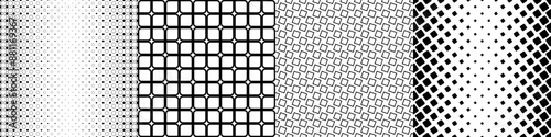 Monochrome geometrical pattern collection