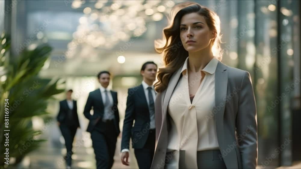 Blurred background of businesspeople walking in a modern office setting. Concept Office Spaces, Business Lifestyle, Blurred Backgrounds, Modern Workplaces, Corporate Settings Blurred background of businesspeople walking in a modern office setting. Concept Office Spaces, Business Lifestyle, Blurred Backgrounds, Modern Workplaces, Corporate Settings