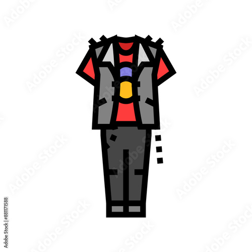 punk fashion subculture style color icon vector. punk fashion subculture style sign. isolated symbol illustration