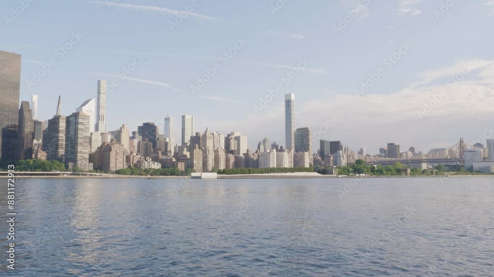 New York City skyline on a summer morning New York City skyline on a summer morning