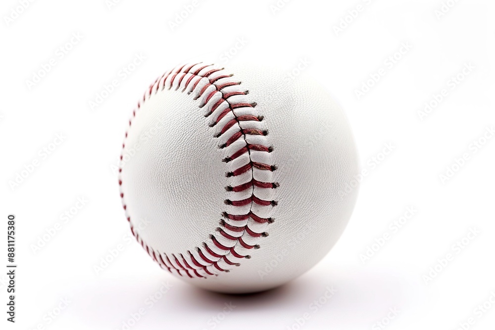 Worn Baseball Image Isolated on Solid Background Worn Baseball Image Isolated on Solid Background