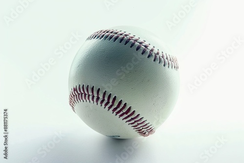 Shiny New Baseball Image Isolated on Solid Background photo