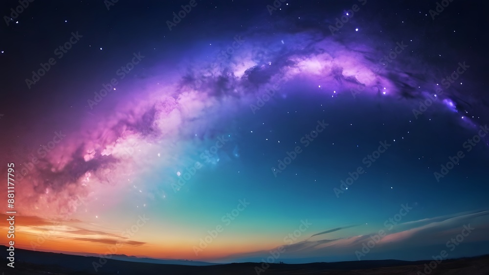 A vibrant cosmic sky A vibrant cosmic sky
