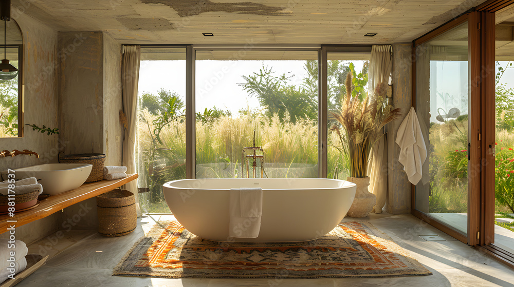 Fototapeta premium Bathroom with Vintage Tub