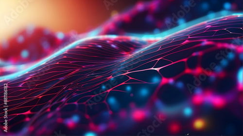 Organic and tech intertwining networks photo