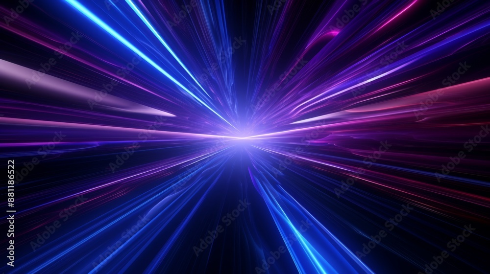Hyperspace Travel Sci-Fi Concept Illustration Hyperspace Travel Sci-Fi Concept Illustration