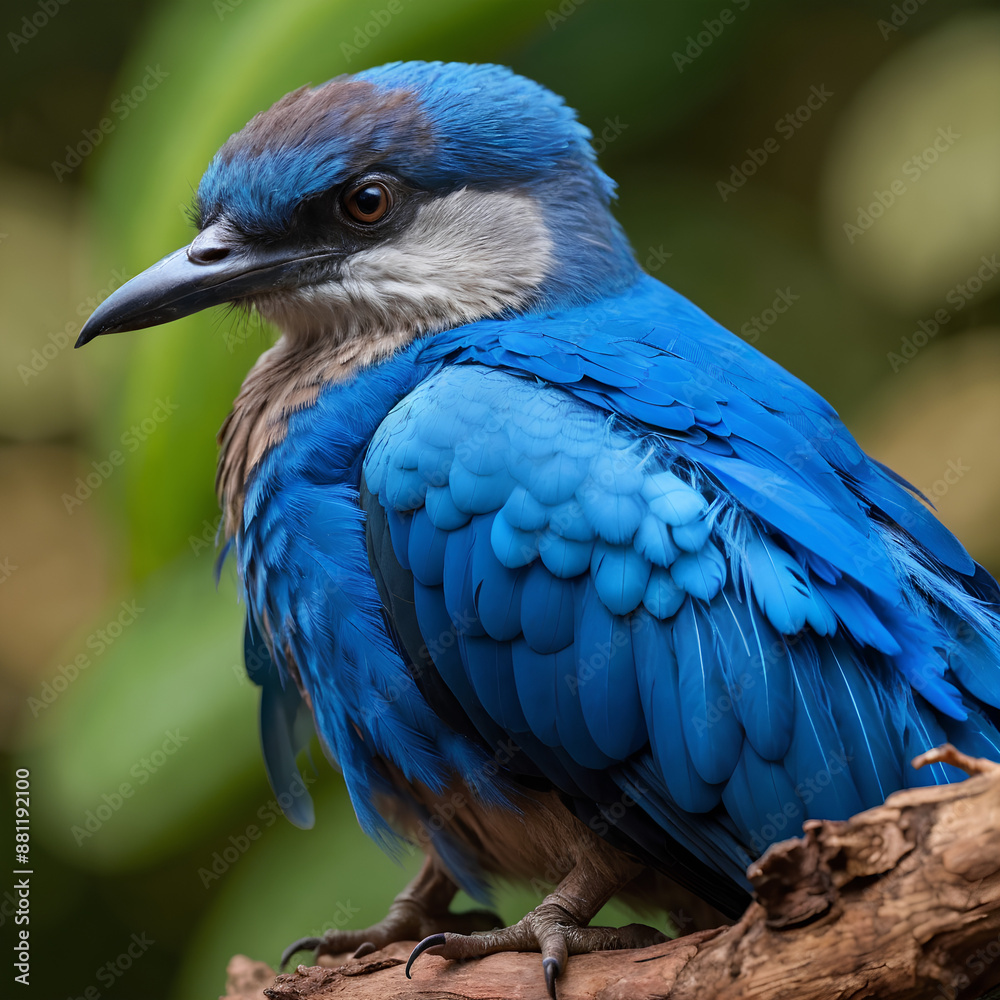 A Indian Roller with beautiful blue and brown colors and intricate feather patterns, perched on a branch. A Indian Roller with beautiful blue and brown colors and intricate feather patterns, perched on a branch.