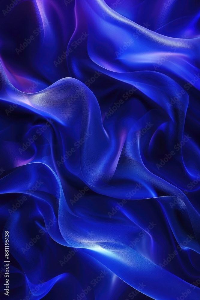 Fototapeta premium A detailed view of a vibrant purple and blue fabric