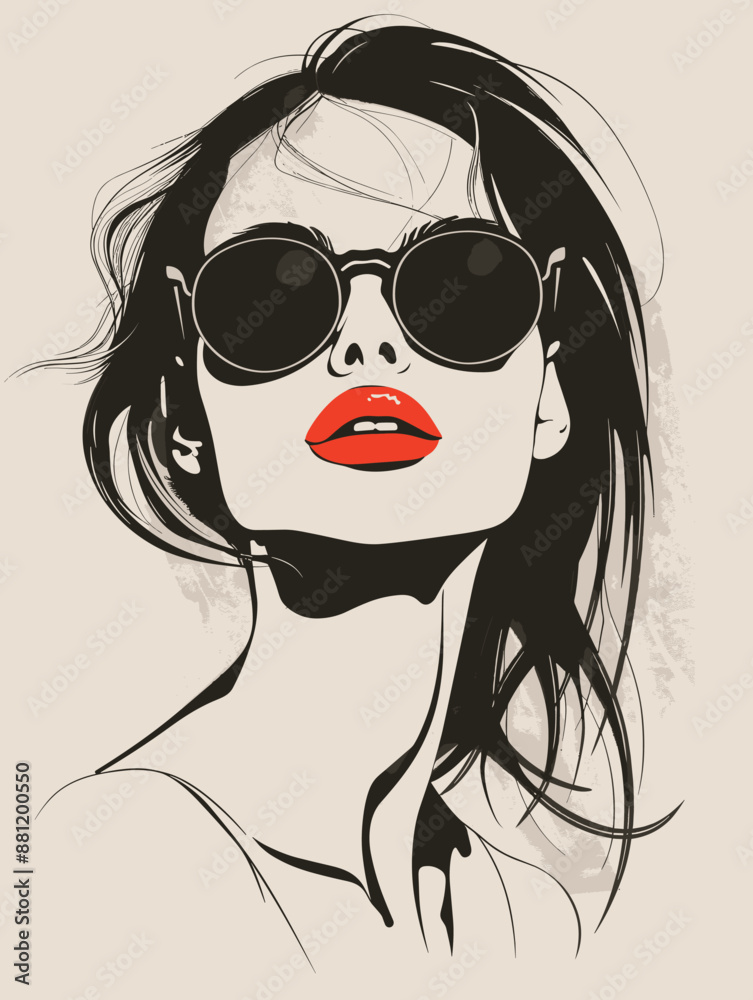 Fashion Beautiful girl. Vector illustration. Fashion Beautiful girl. Vector illustration.